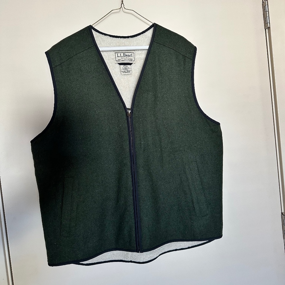 Green Wool Vest | L.L. Bean